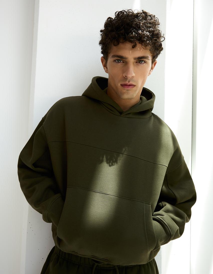 Sudadera capucha-Verde