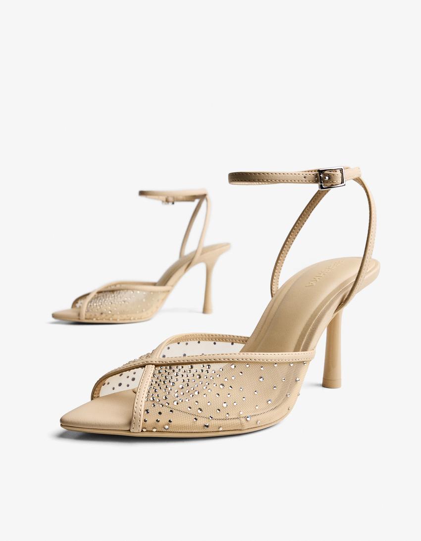 Escarpins split fantaisie-Beige