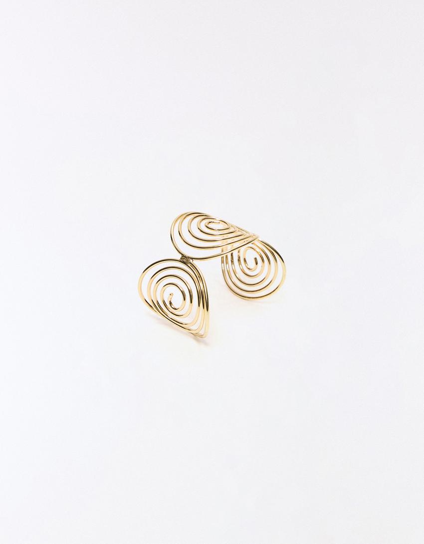 Adjustable spiral bracelet-Gold