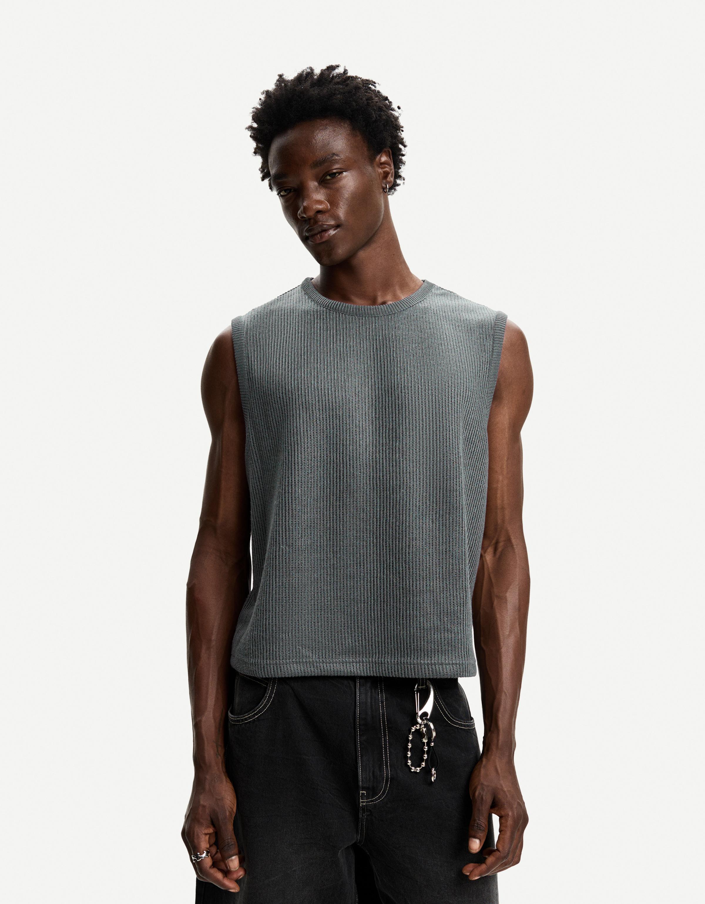 Bershka Workwear-Weste Herren M Grau