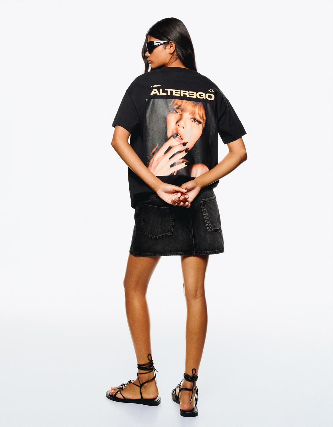 Lisa print short sleeve T-shirt