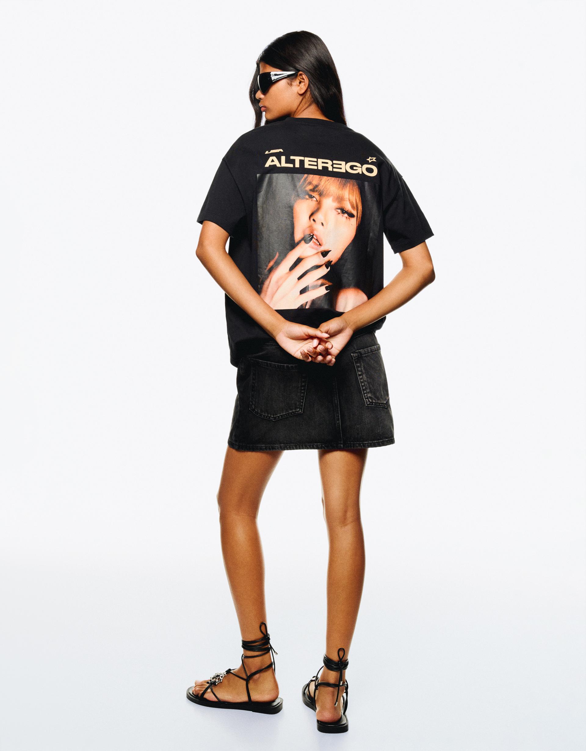 Bershka India Bershka Shopping Online Lisa Print Short Sleeve T