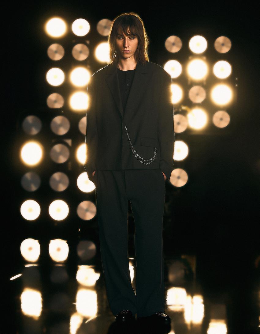 Blazer tailoring cadena-Negro