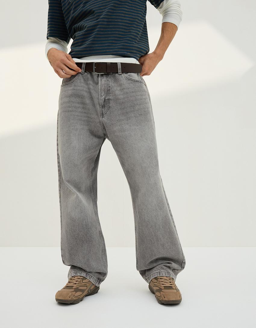 Baggy jeans-Grey