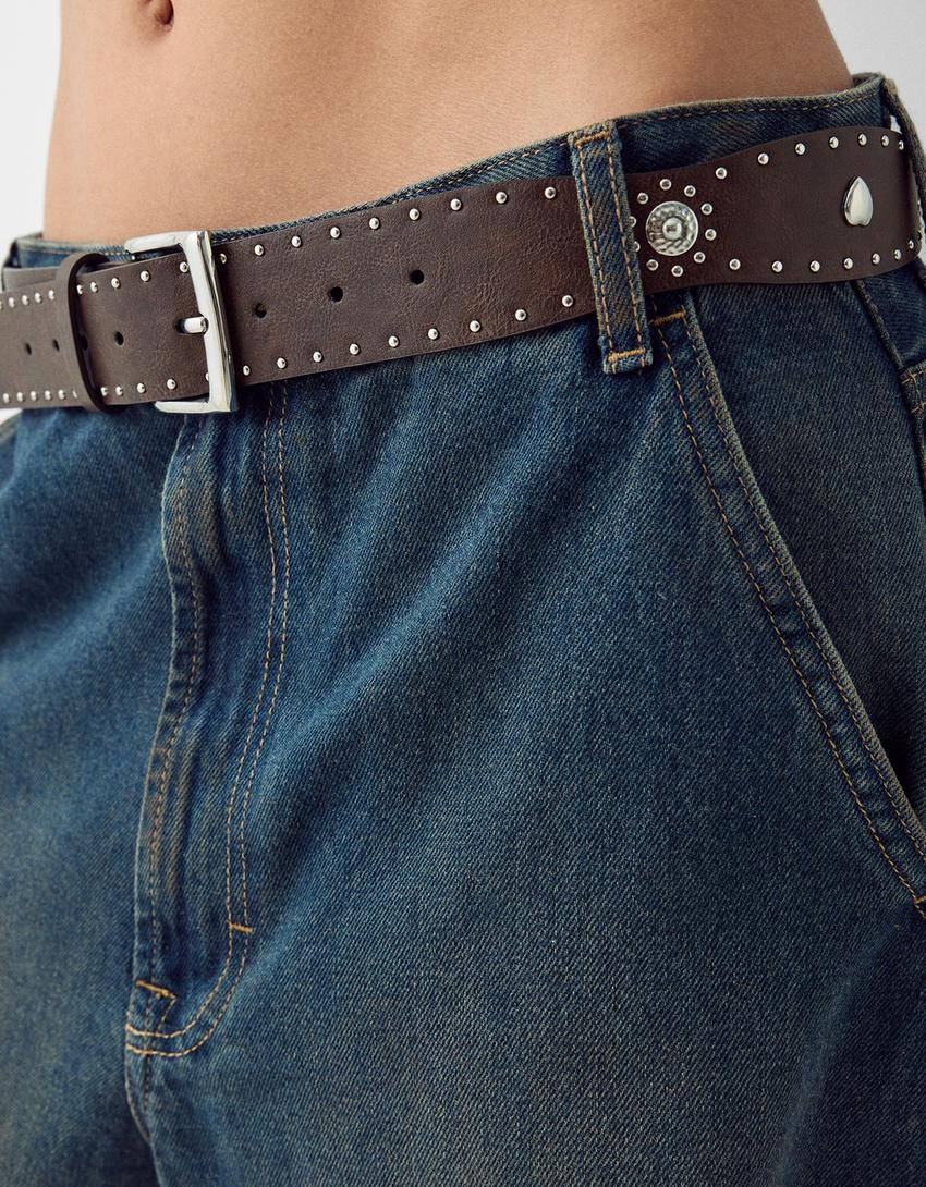 حزام كاحت بتفاصيل-بني-1