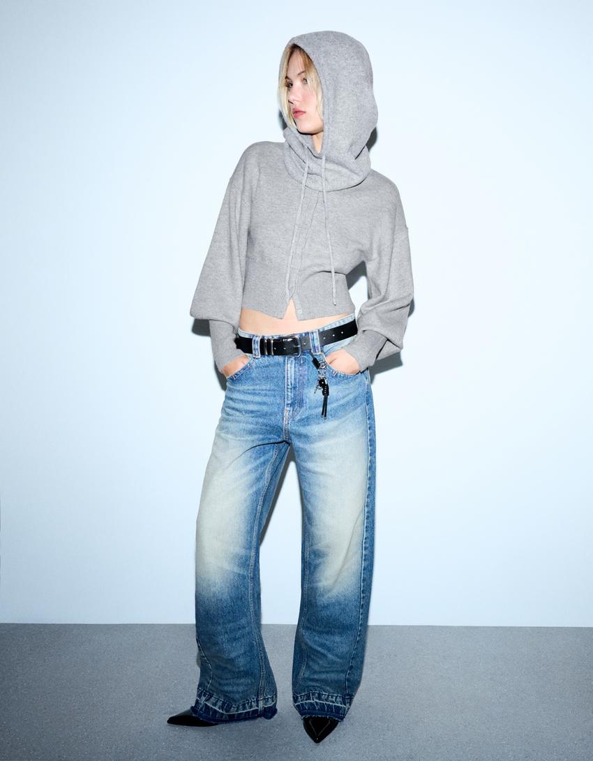 Strak ribcord vest-Donkergrijs