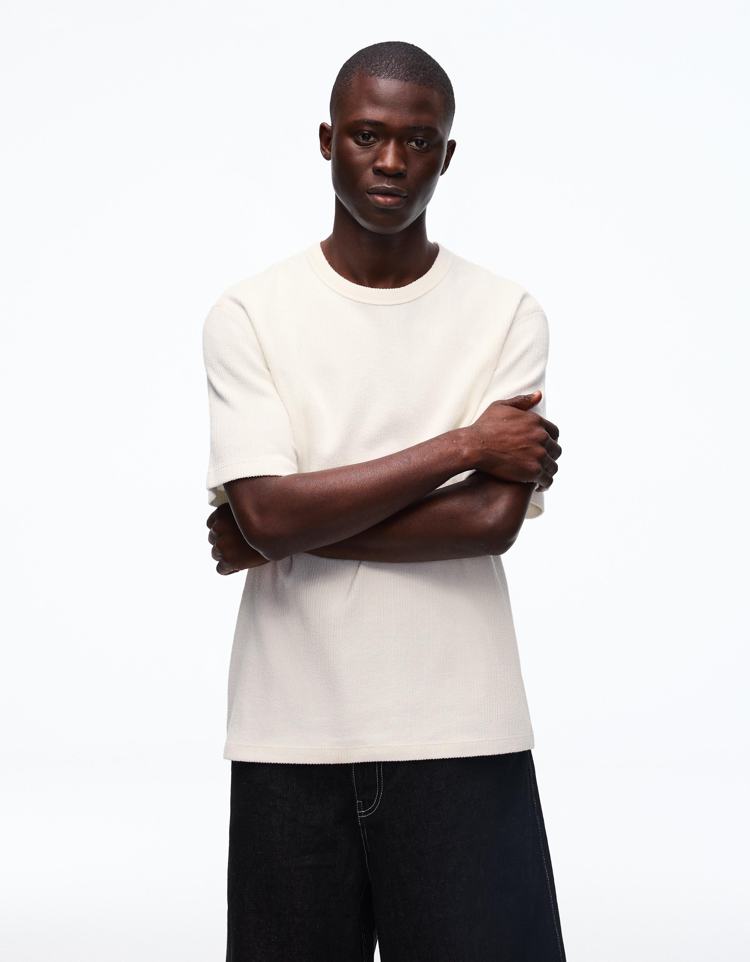 Kısa kollu dokulu tişört - Görsel 85