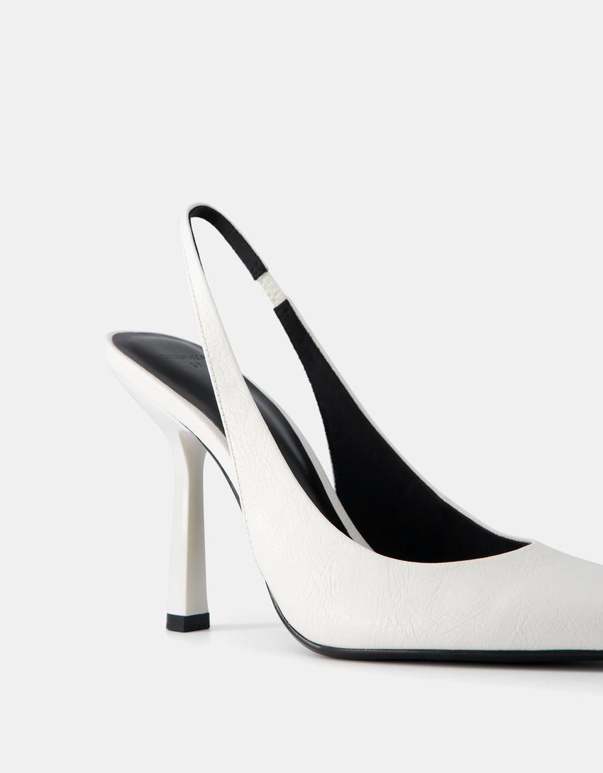 خف بكعب رفيع-أبيض-2