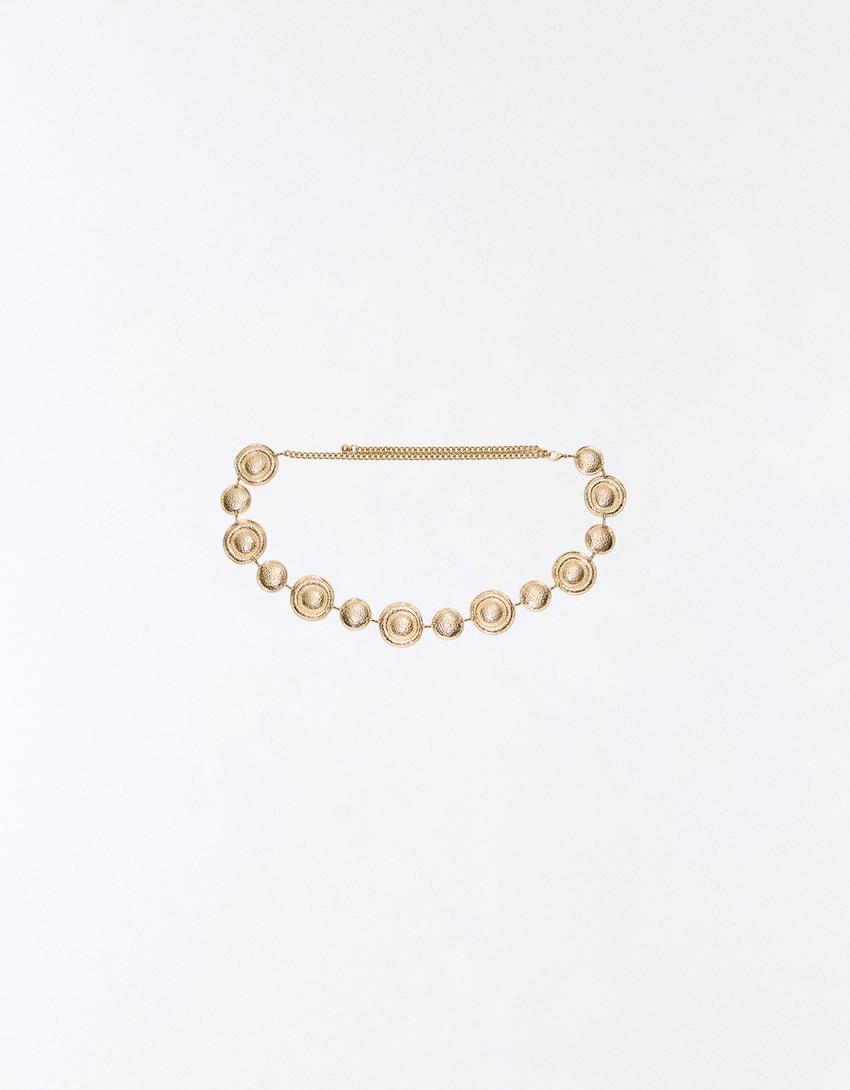 Disc chain belt-Gold