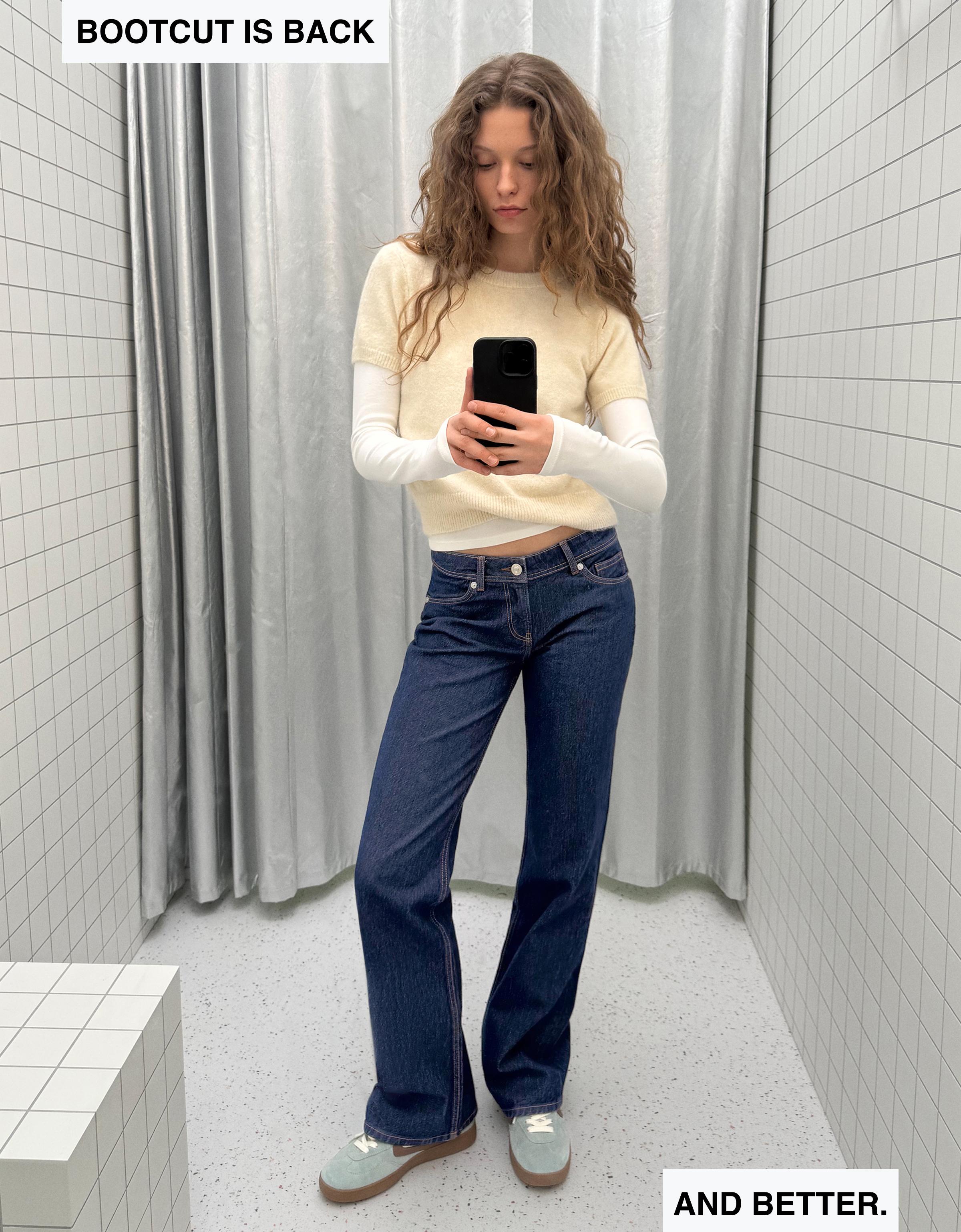 Düşük bel bootcut jean - Görsel 122