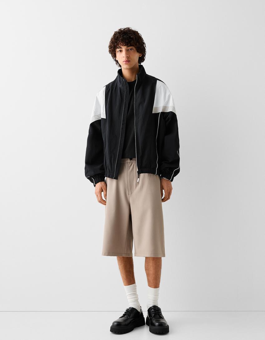 Blouson technique découpes-Noir-3