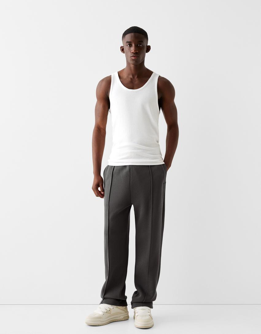 Hombre Bershka Pantalón Blanco Bershka Coleccion Bershka Pantalon
