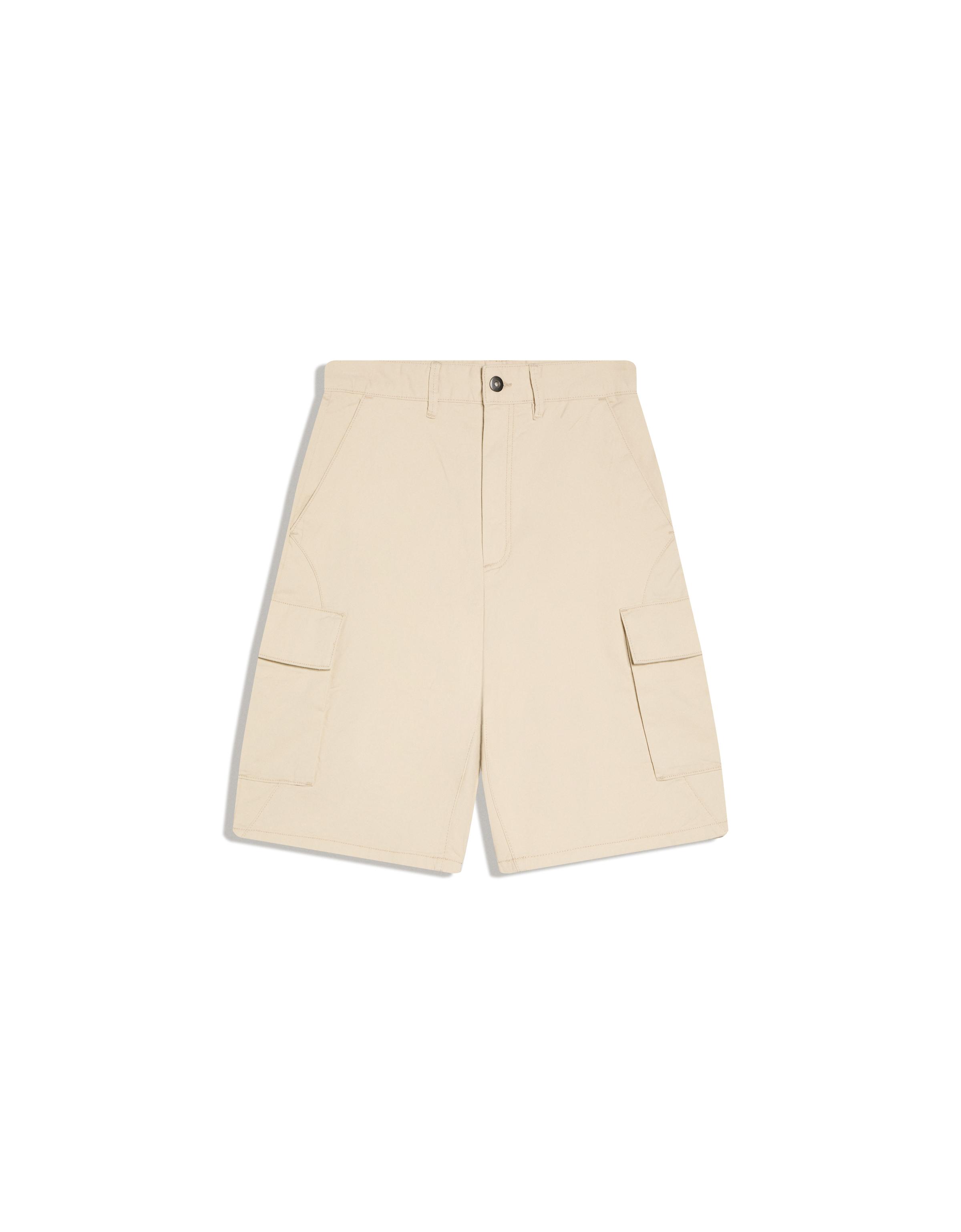 Wide cargo Bermuda shorts — Sand
