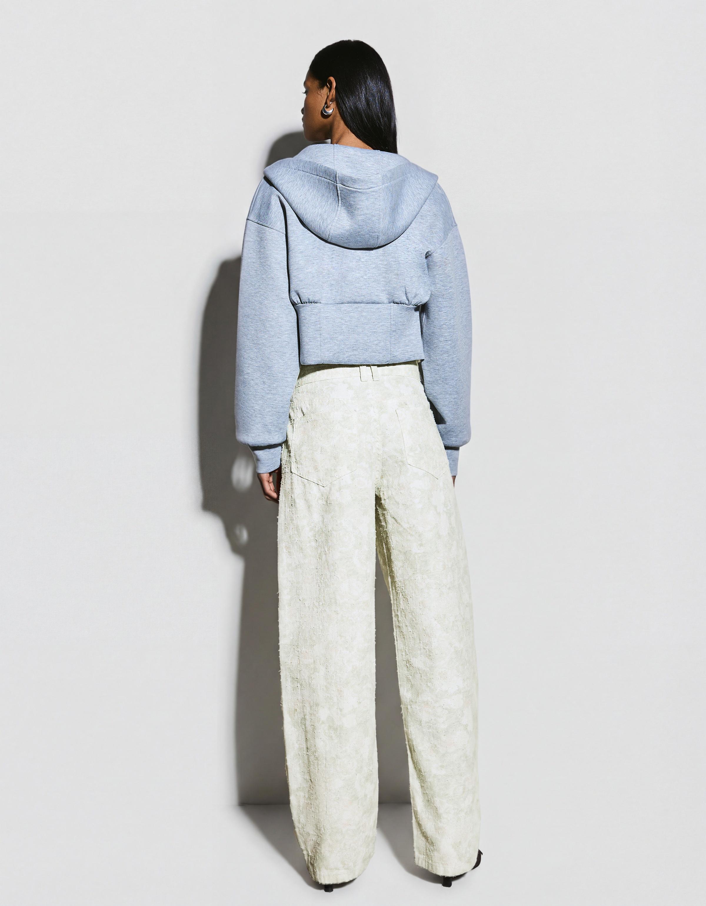 Düşük bel dokulu ve desenli baggy fit jean - Görsel 53