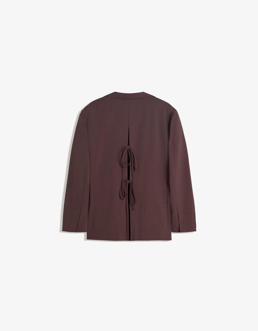 Blazer barete spate-Maro