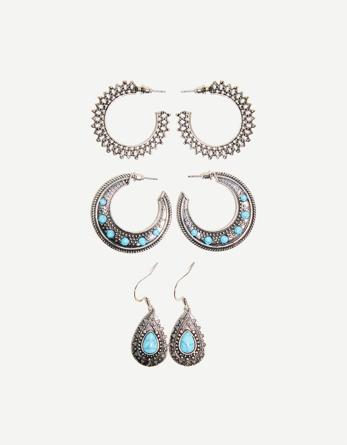 3-pack of boho earrings