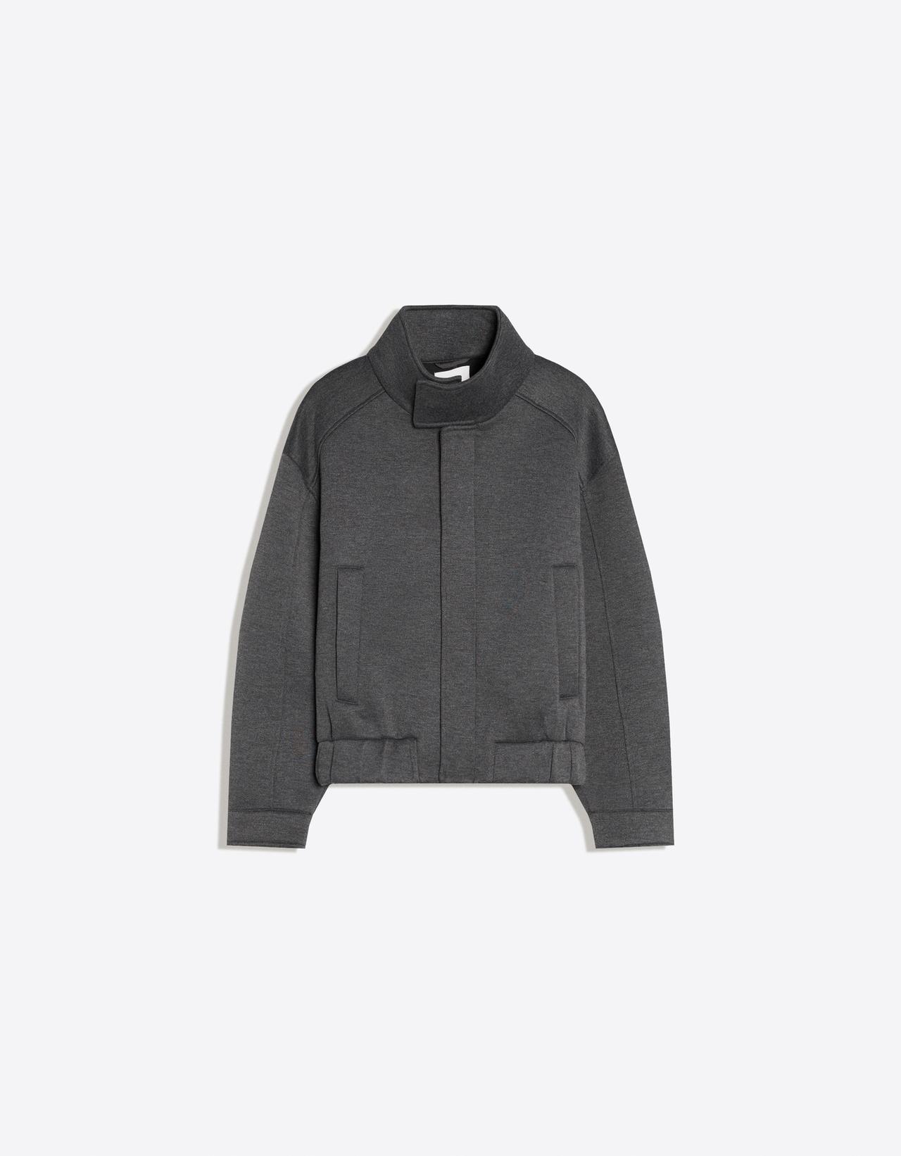 Technical high neck jacket — Grey