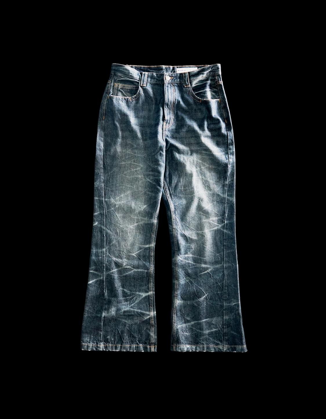 Flared baggy jeans