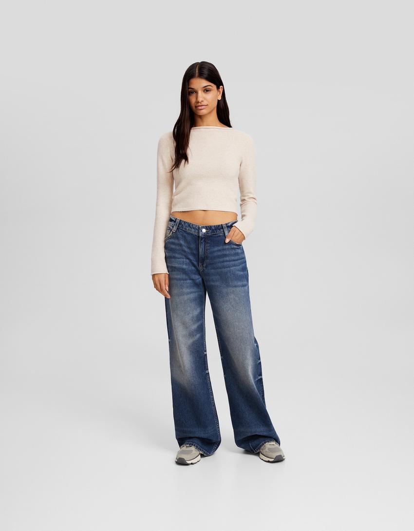 سويتر بياقة بوت-رملي-3