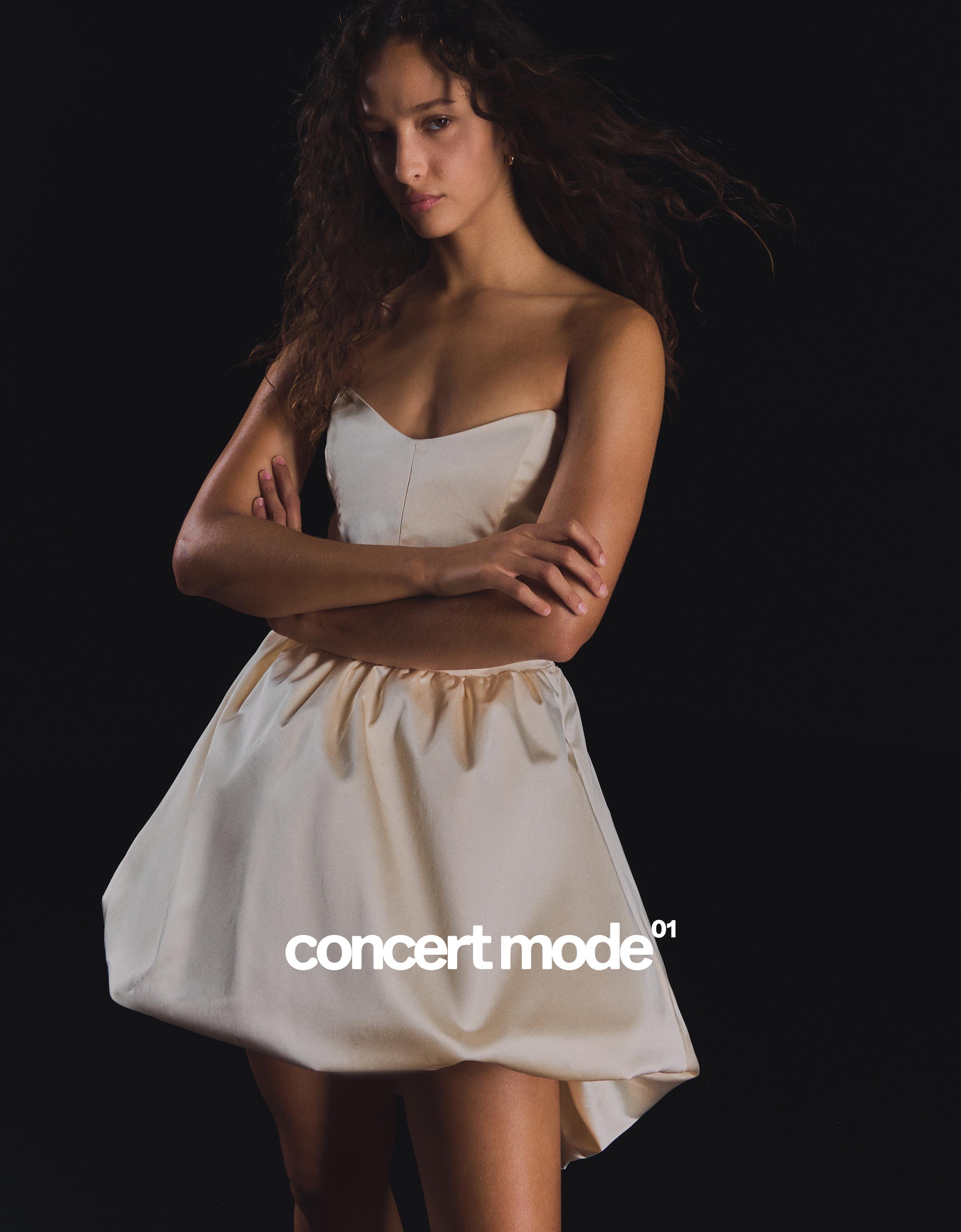 Saten büstiyer elbise - Görsel 10