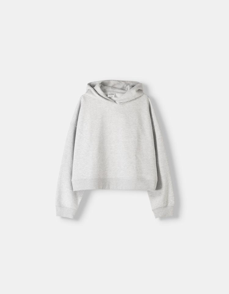 Pamuklu kapüşonlu sweatshirt