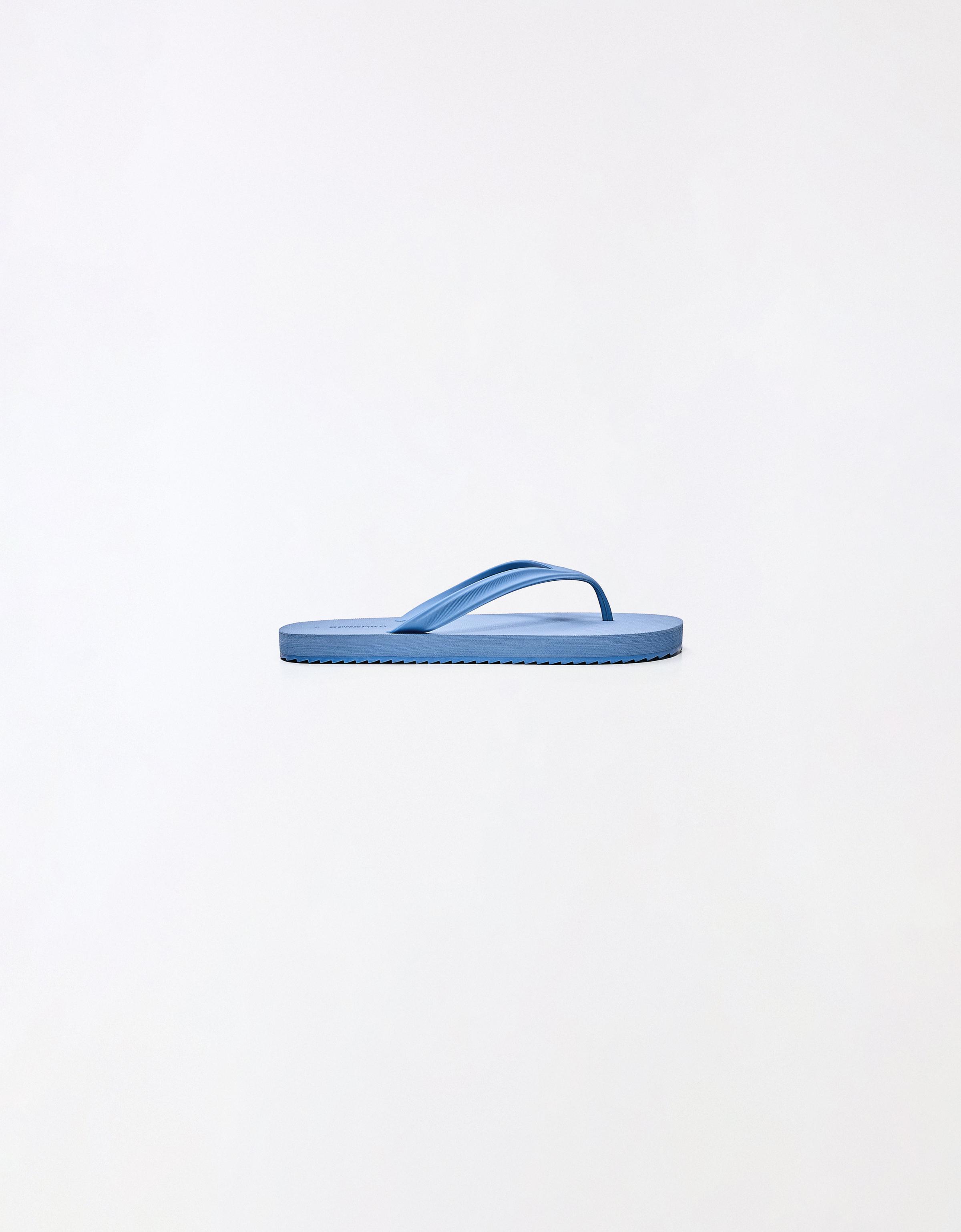 BASIC THONG SANDALS — BLUE
