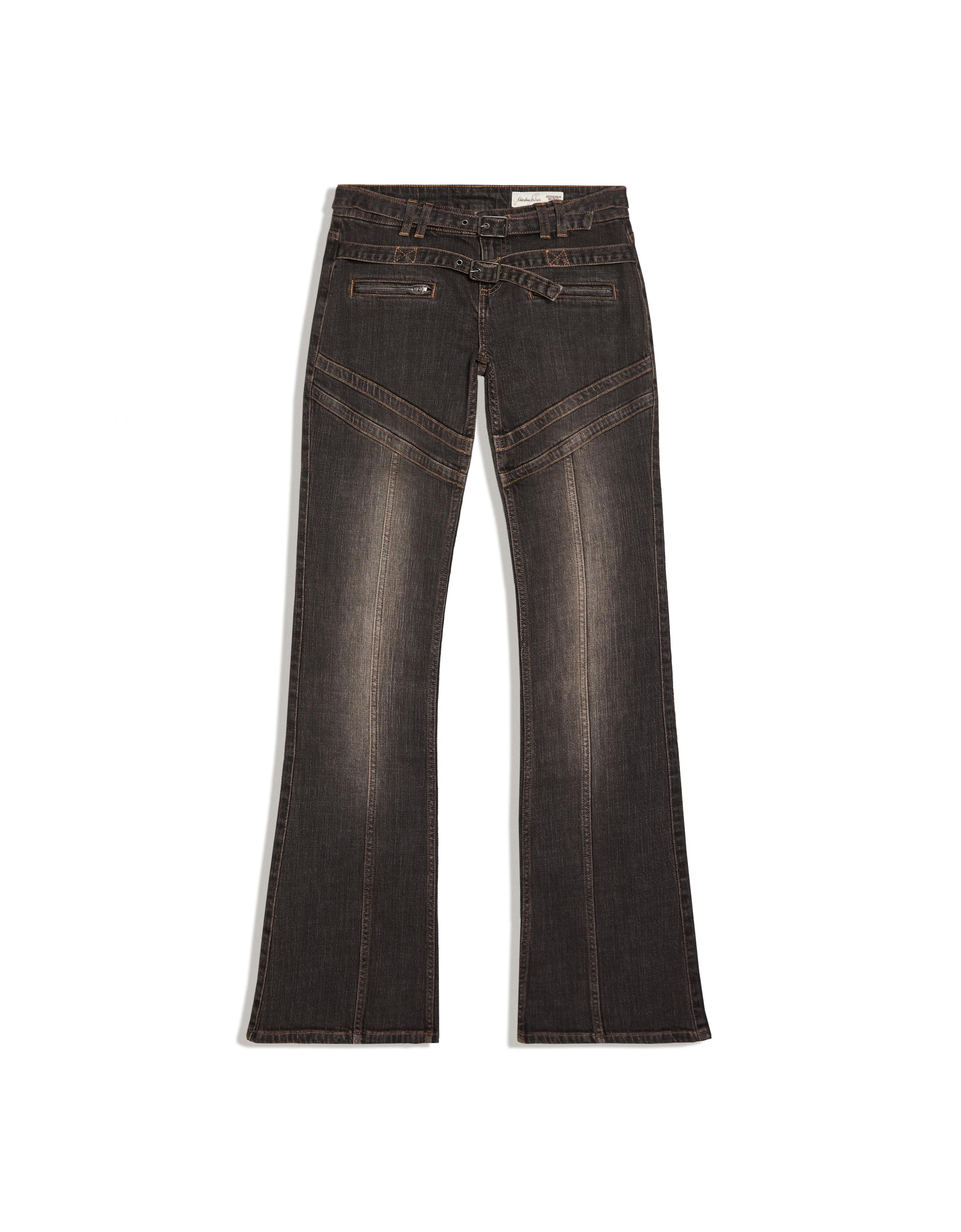 MARINA SENA flared jeans — Black