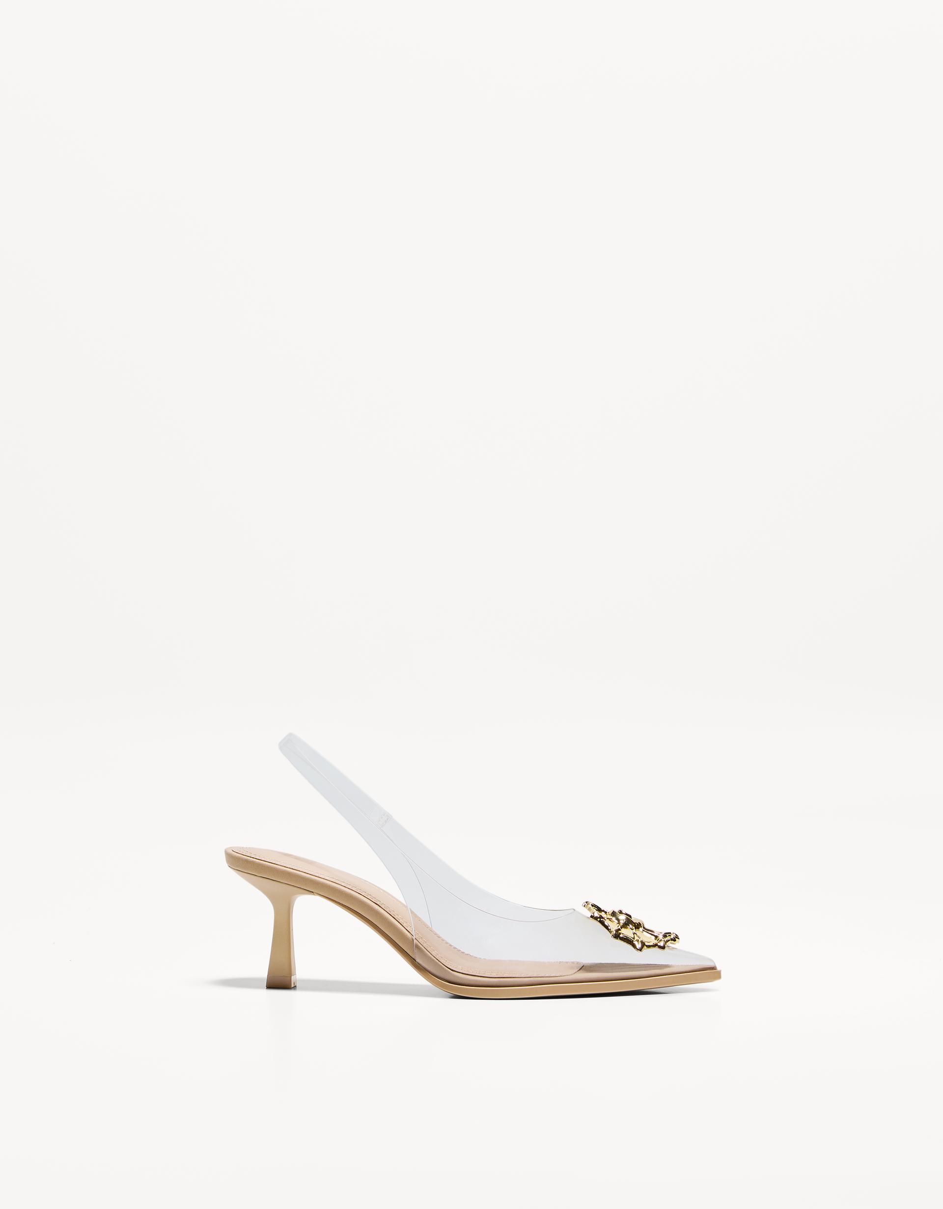 Bershka Vinyl Strap Heels Bershka High Heel Jute And Vinyl