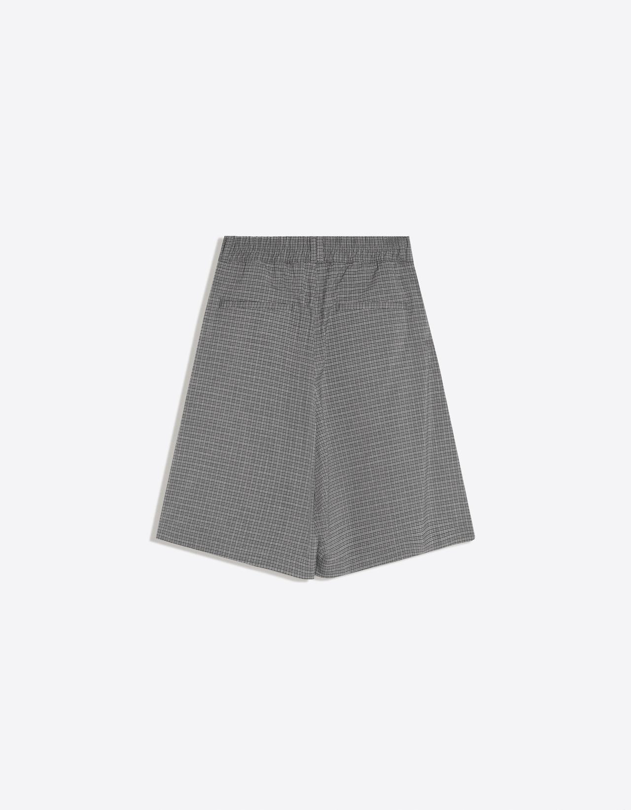 Megabaggy check Bermuda shorts — Grey