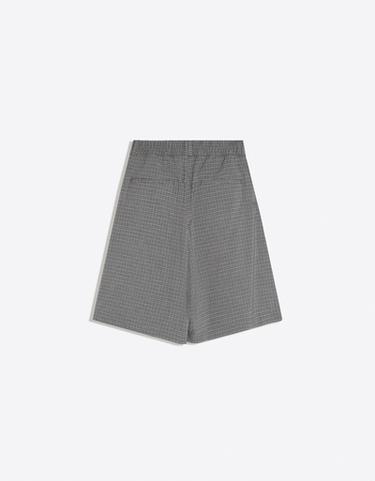 Megabaggy check Bermuda shorts — Grey 6