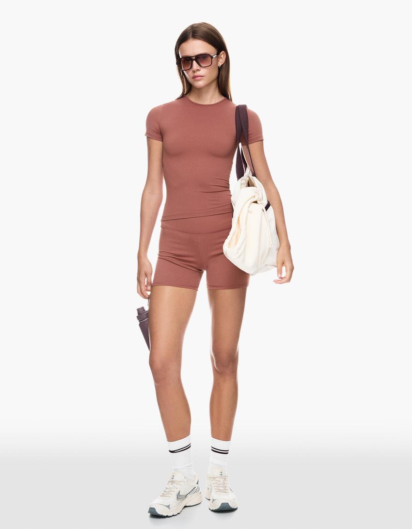 Pantaloni scurți ciclism quick dry & breathable-Portocaliu