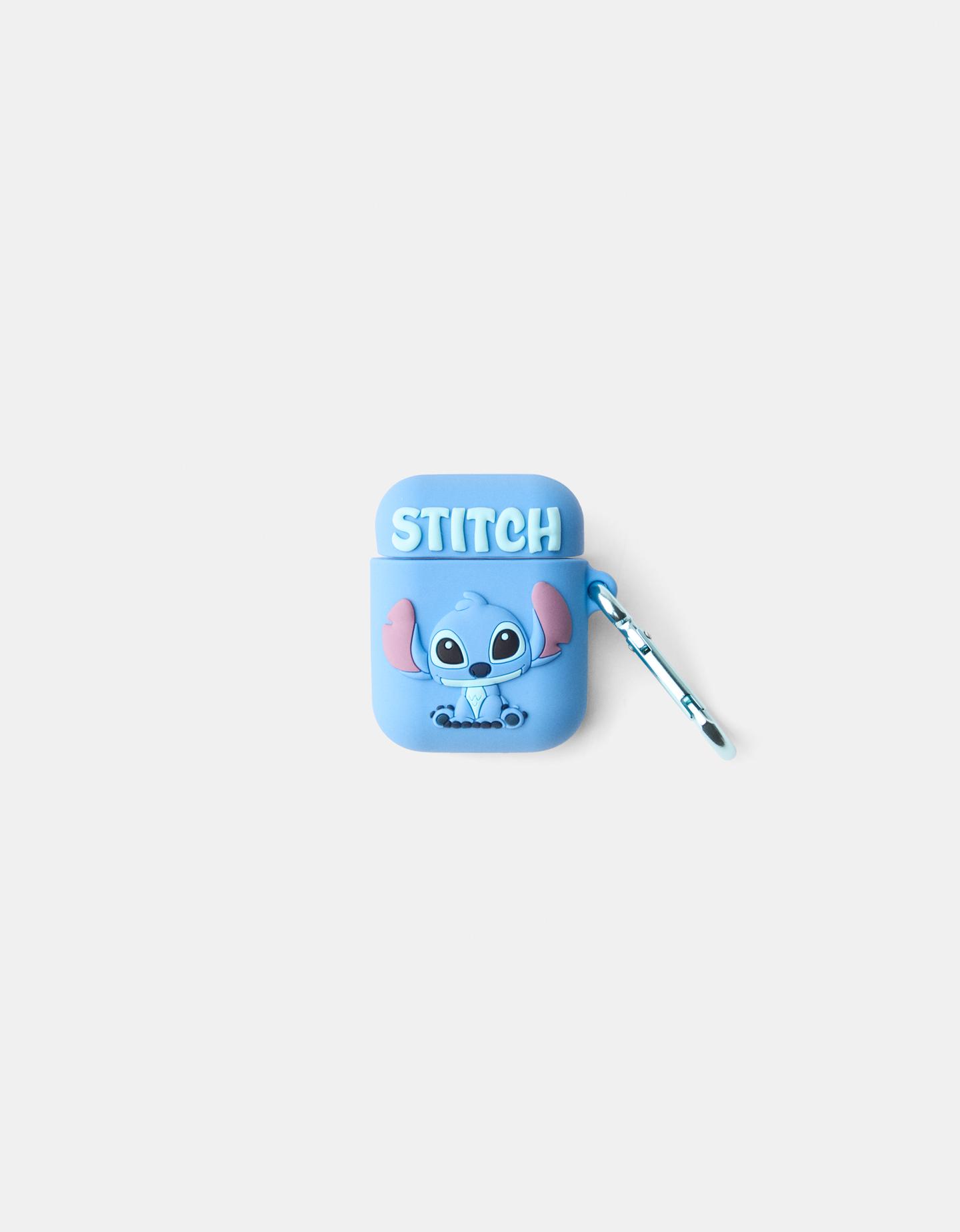 Bershka Funda Airpods Lilo & Stitch Mujer Airpod 3ª Generación Azul