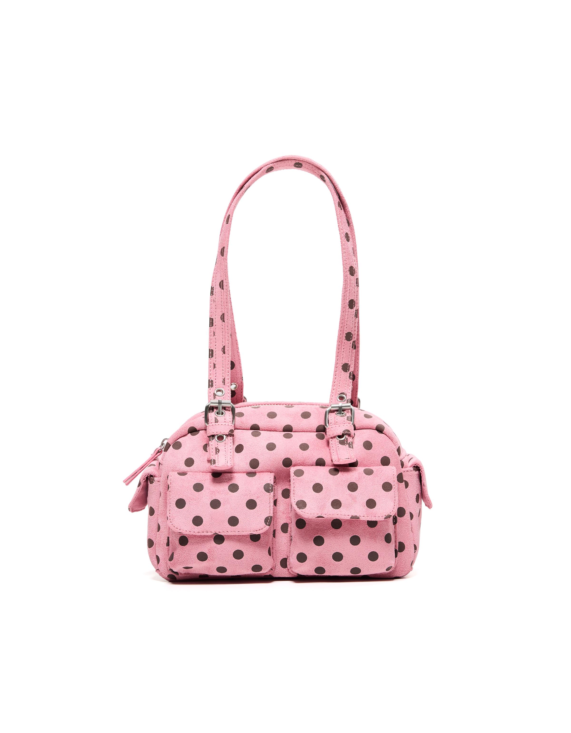 Polka dot pocket bag — Pink