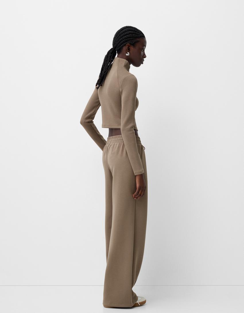 Pull fermeture Éclair soft touch-Taupe-1
