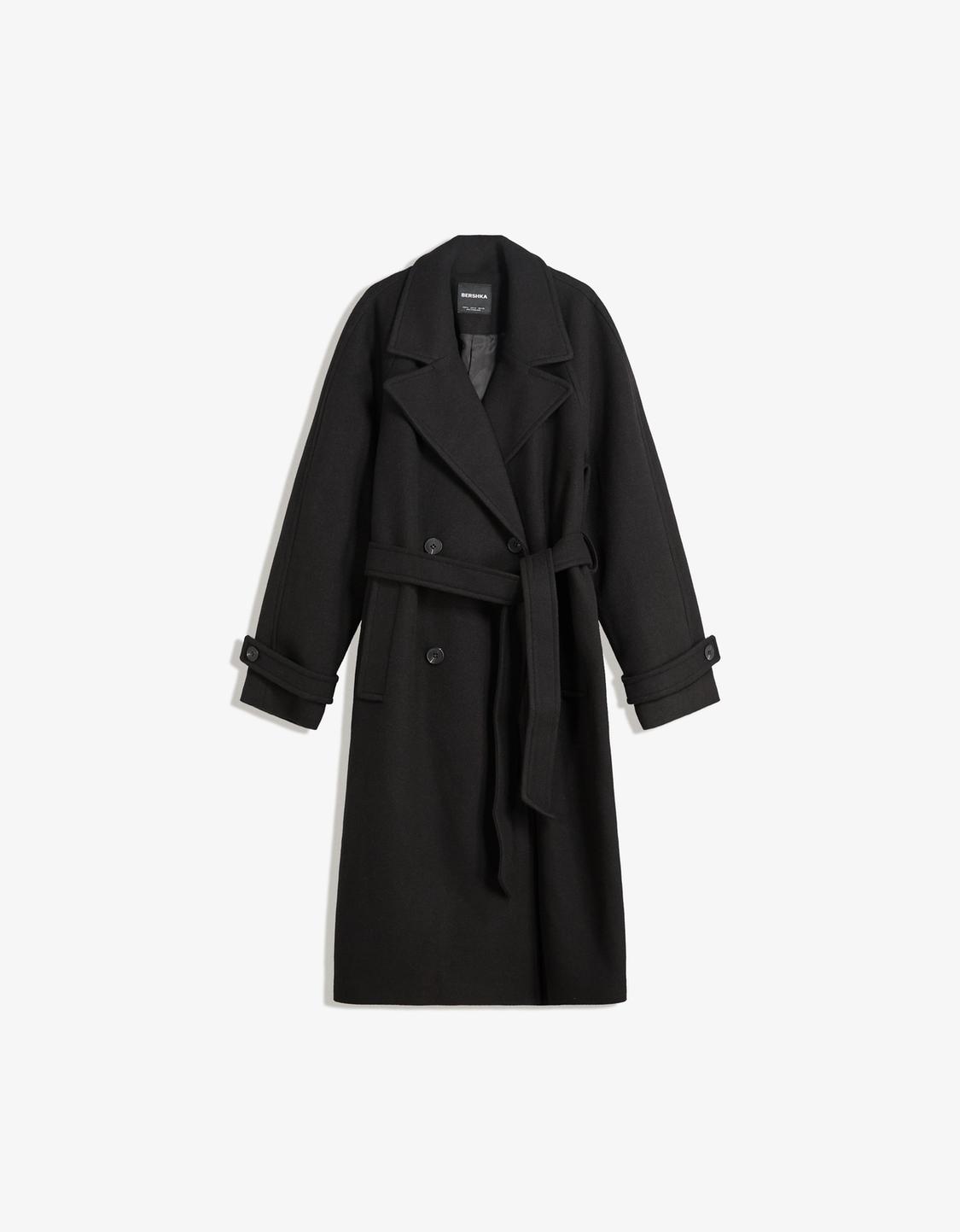 Soft trench coat with belt