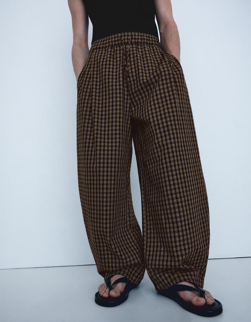 Check joggers-Black