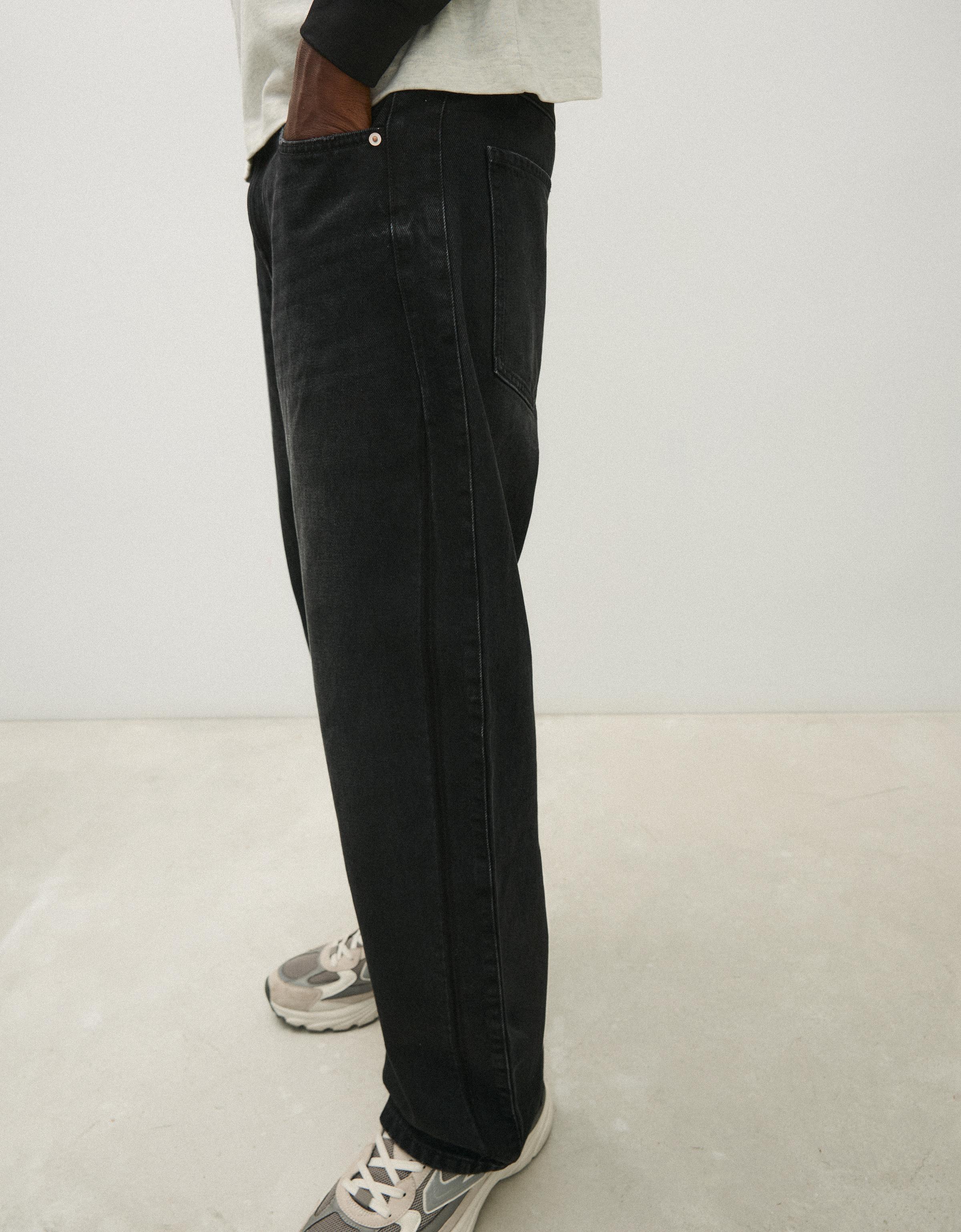 Loose fit jeans — Black