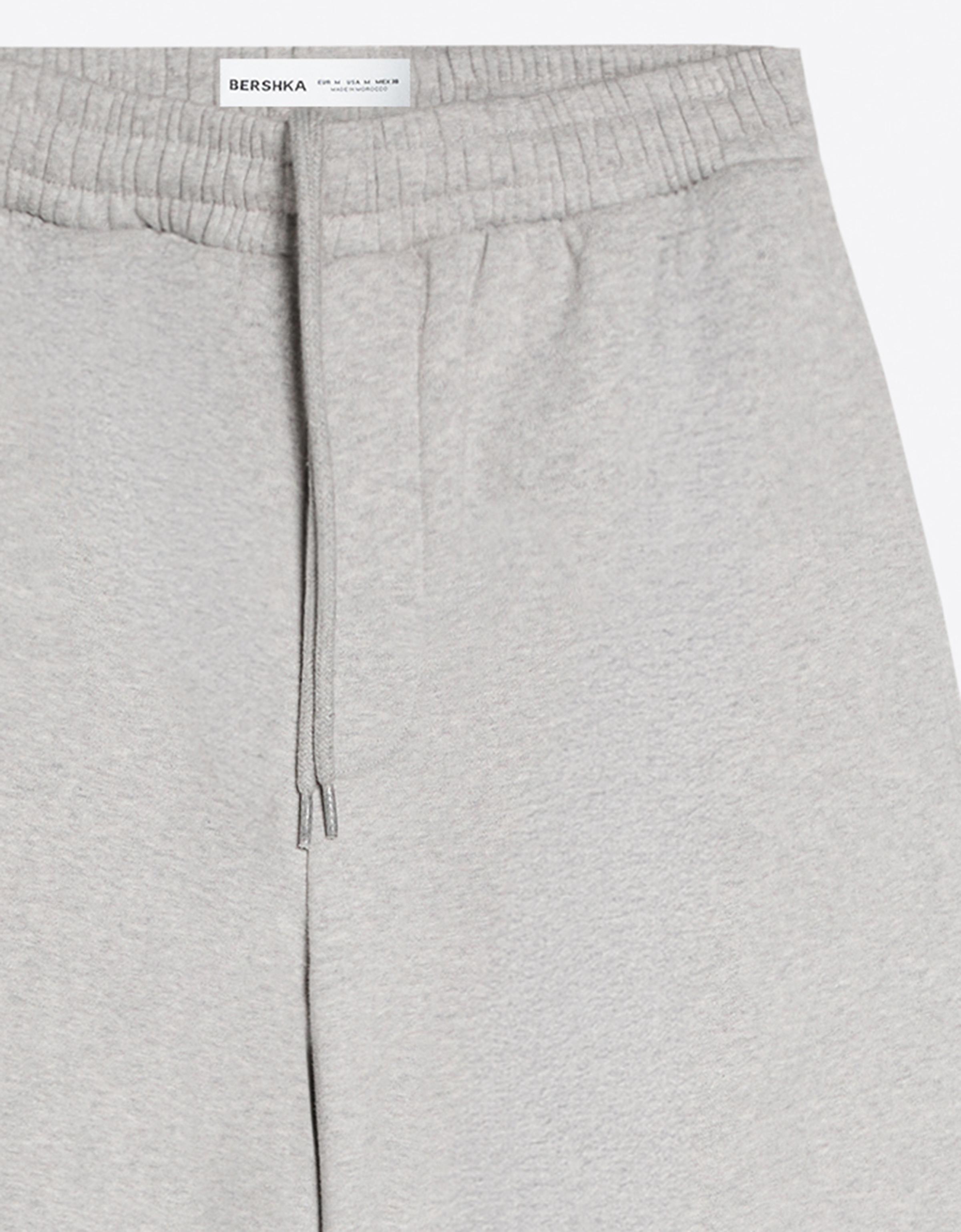Napped balloon trousers — Grey