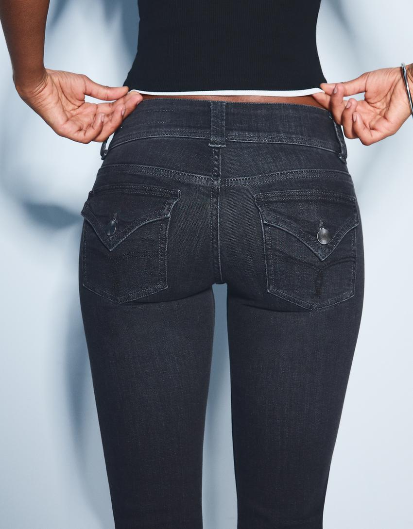 Jeans bootcut-Negro-2