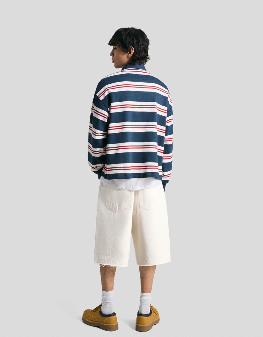 Bermuda baggy-Crudo