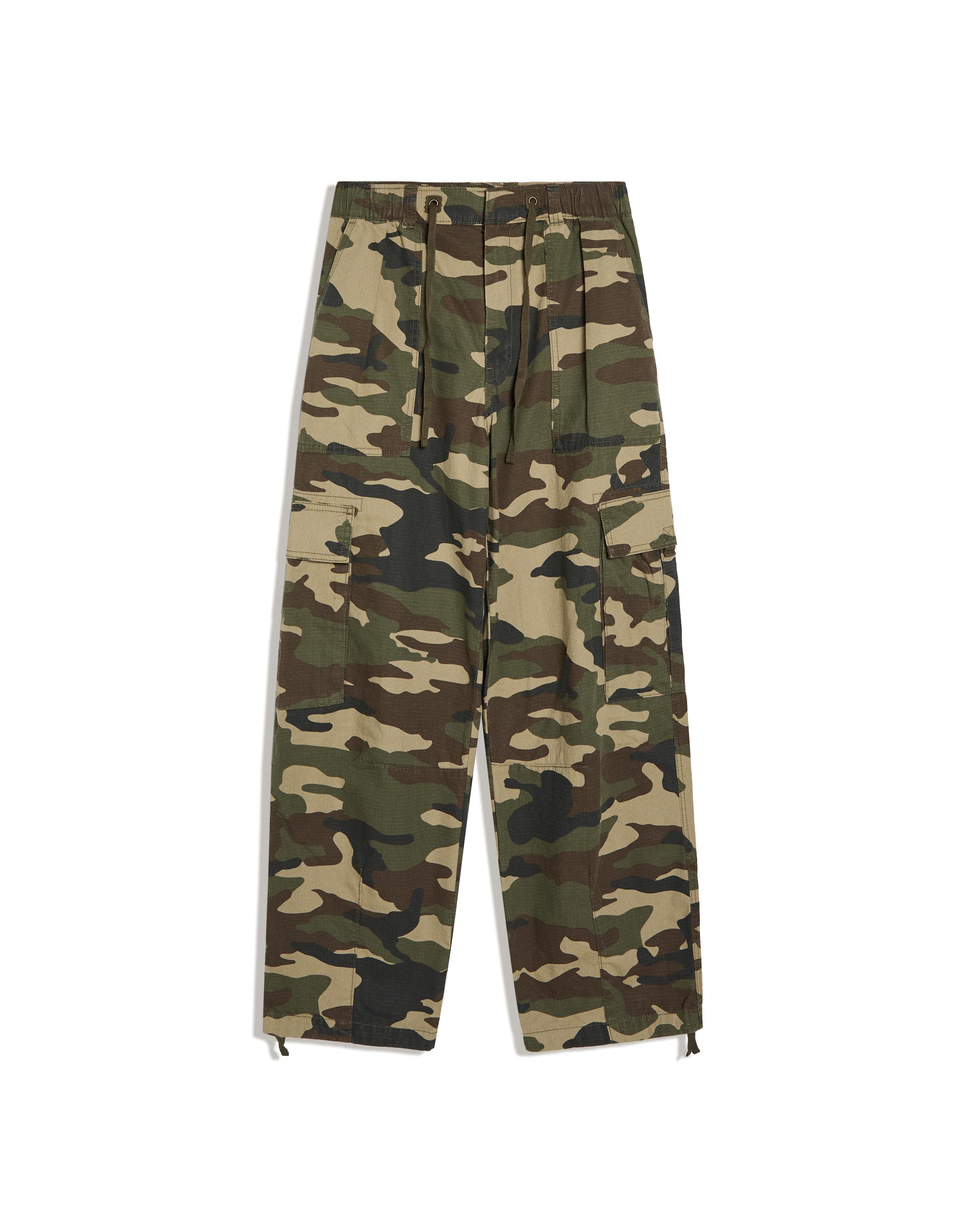 Baggy cargo trousers — Khaki
