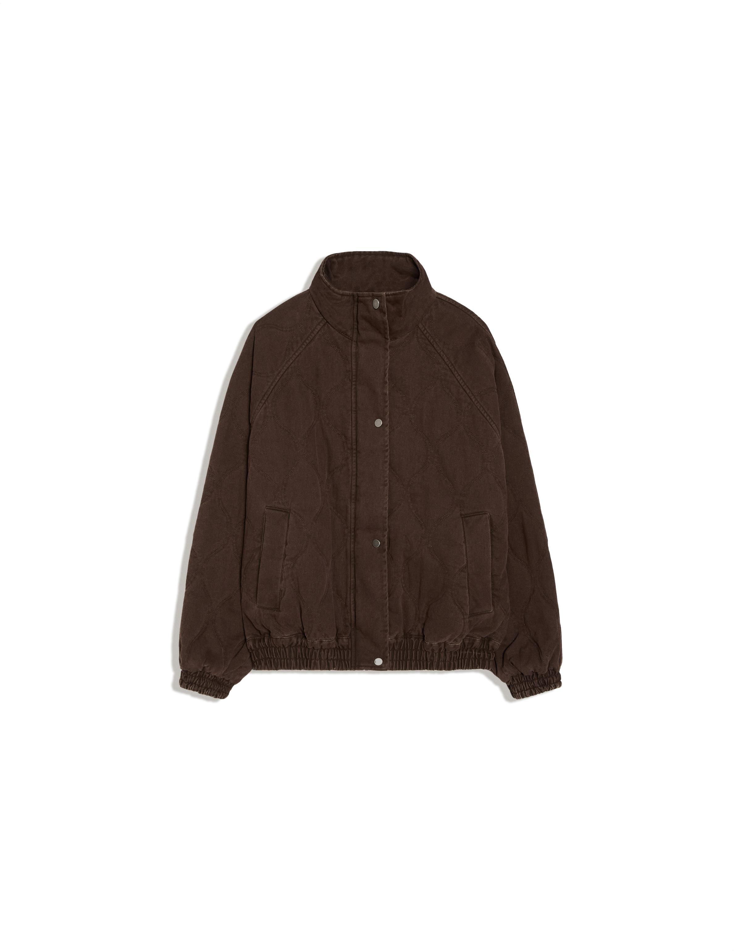Washed effect jacket — Brown