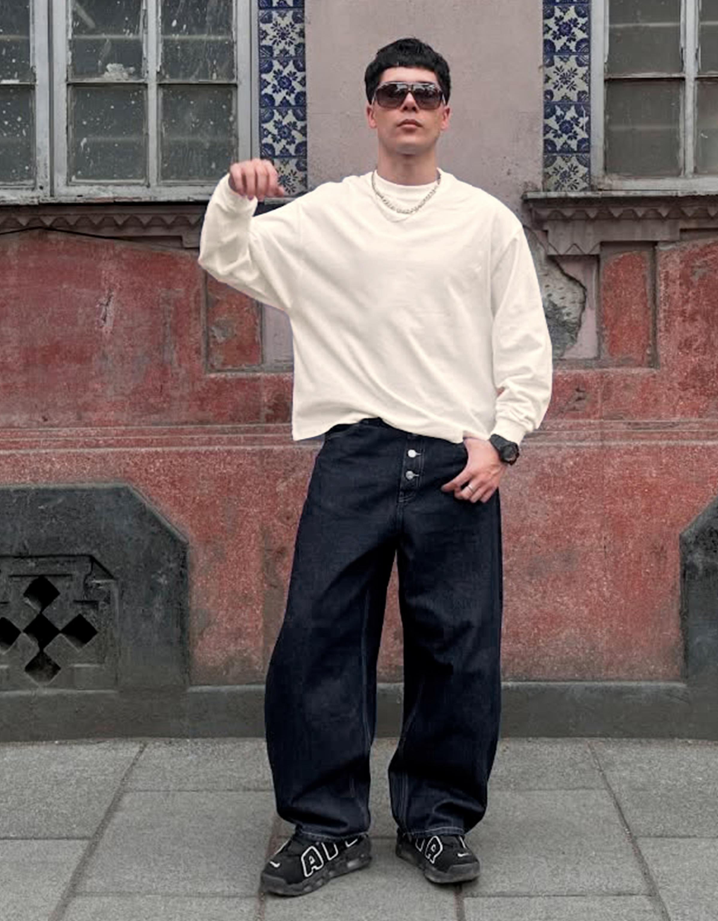 Heavyweight long-sleeve T-shirt — Off white