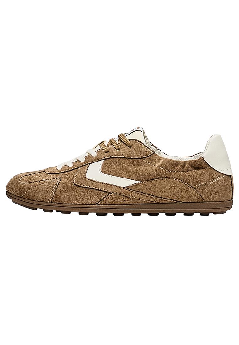 RETRO SLIM SOLE TRAINERS — SAND