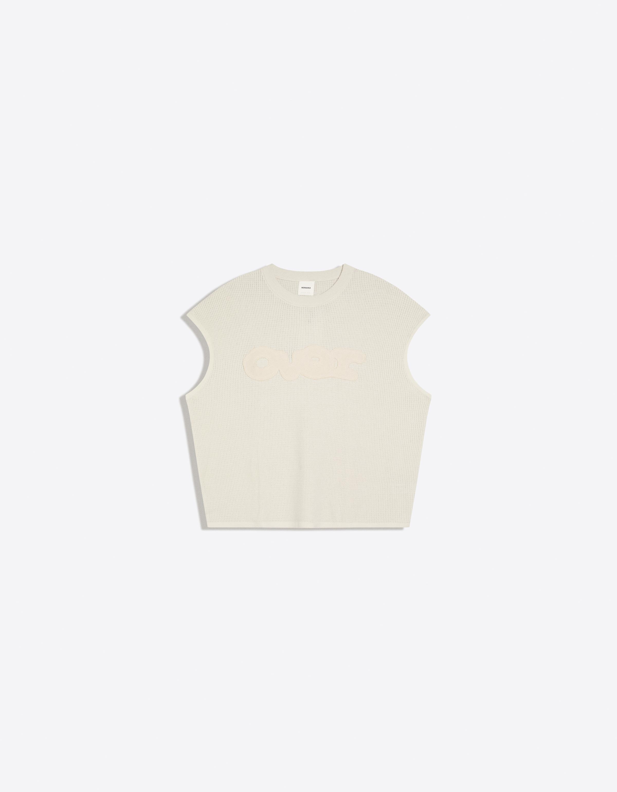 Worker patch T-shirt — Beige