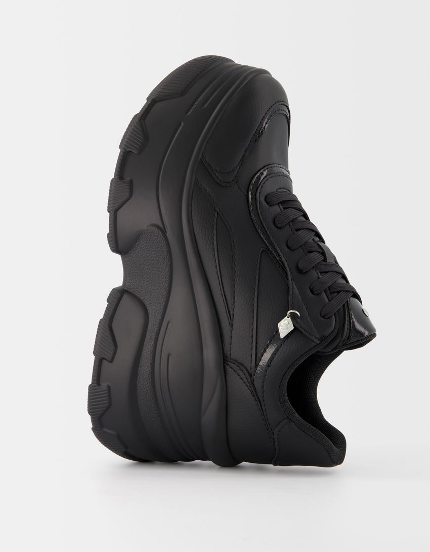 Zapatos Plataforma Bershka Online Zapatos Tenis Negros Plataforma