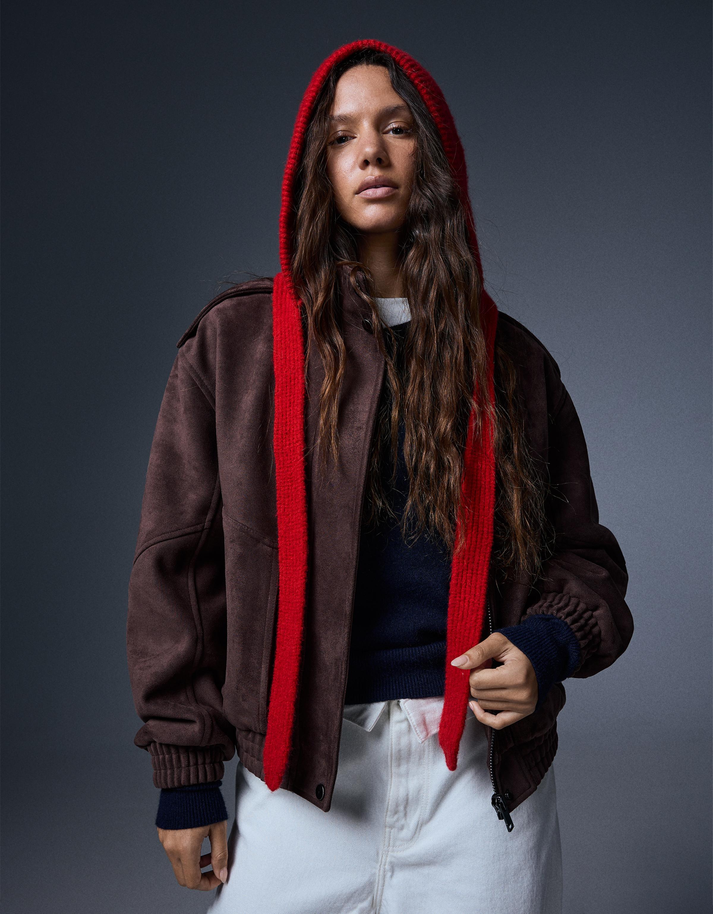 Bershka Örgü kapüşon görsel 5