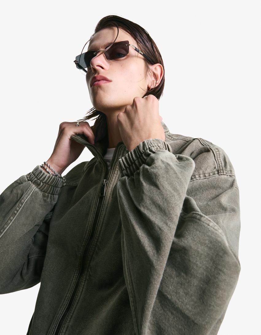 Faded jacket-Black-2