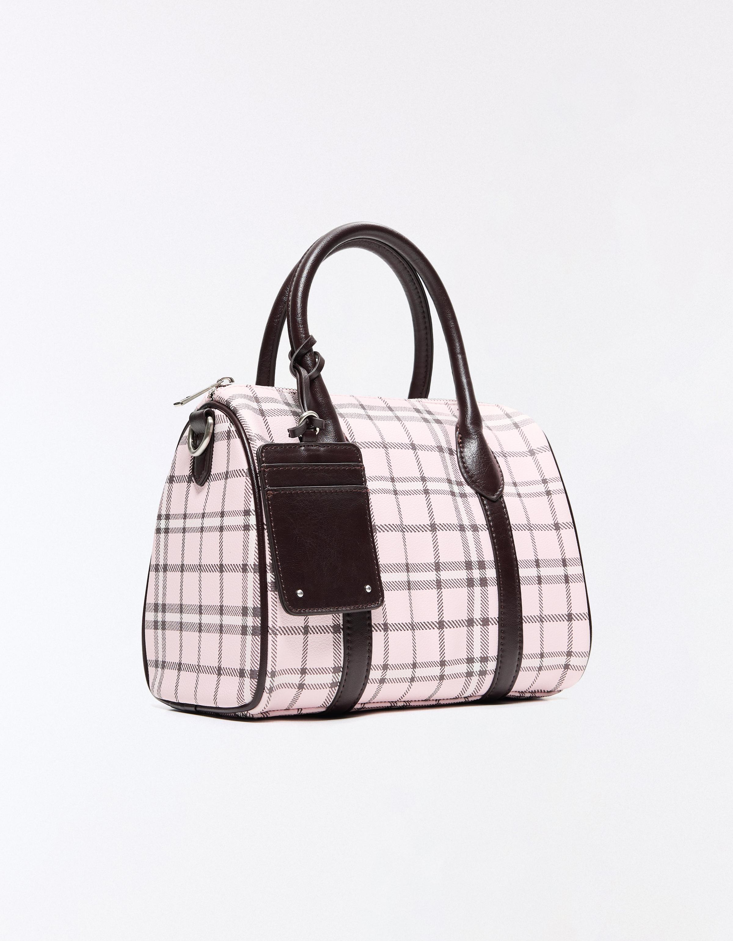 Check bowling bag — Pink