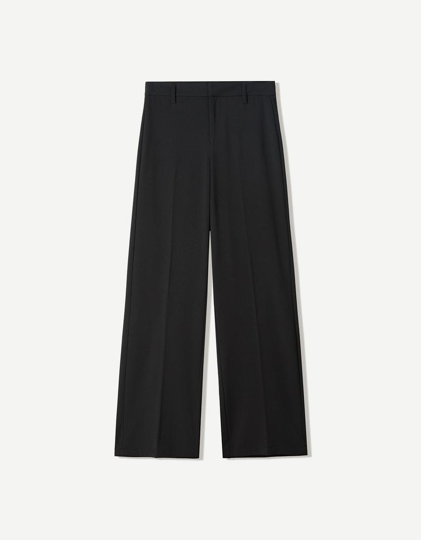 Wide-leg tailoring pants